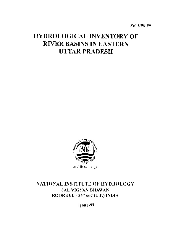 Hydrological Inventory of River Basins in Eastern Uttar Pradesh
