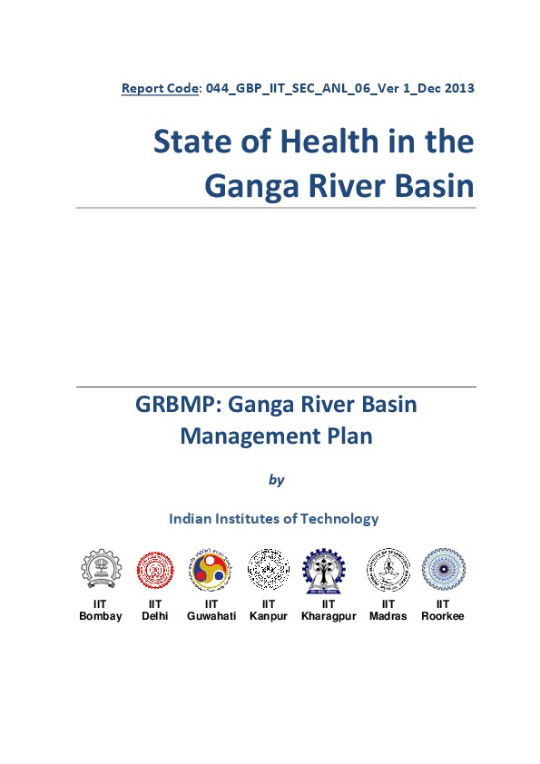 State of Health in the Ganga River Basin