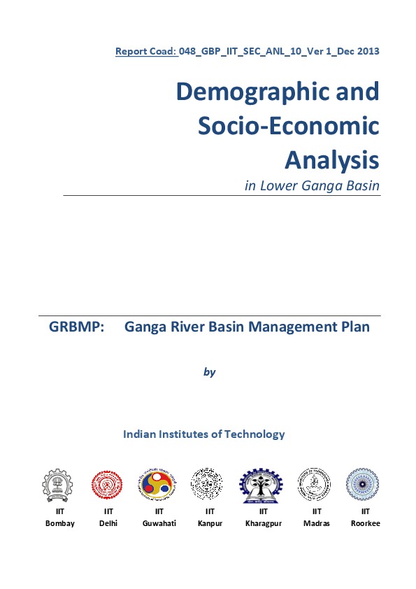 Demographic and Socio-Economic Analysis in Lower Ganga Basin