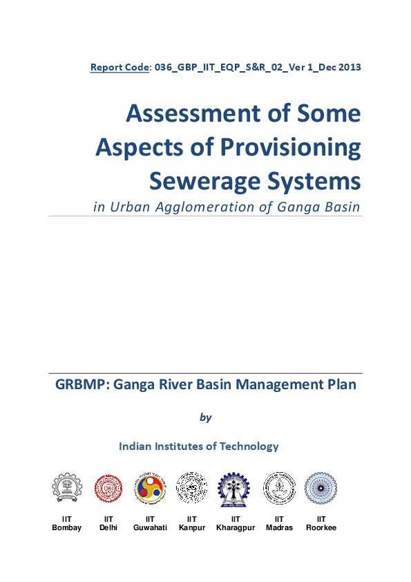 EQP Sewerage Systems in Urban Agglomerations