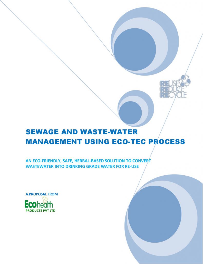 'ECOTEC PROCESS, Sewage Water to Drinking Water