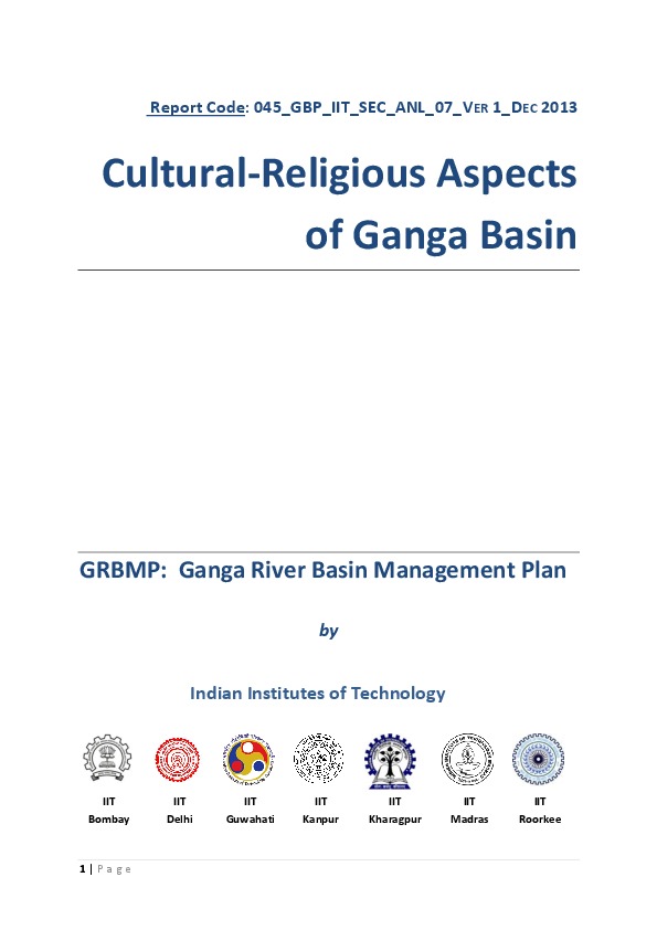 Cultural-Religious Aspects of Ganga Basin