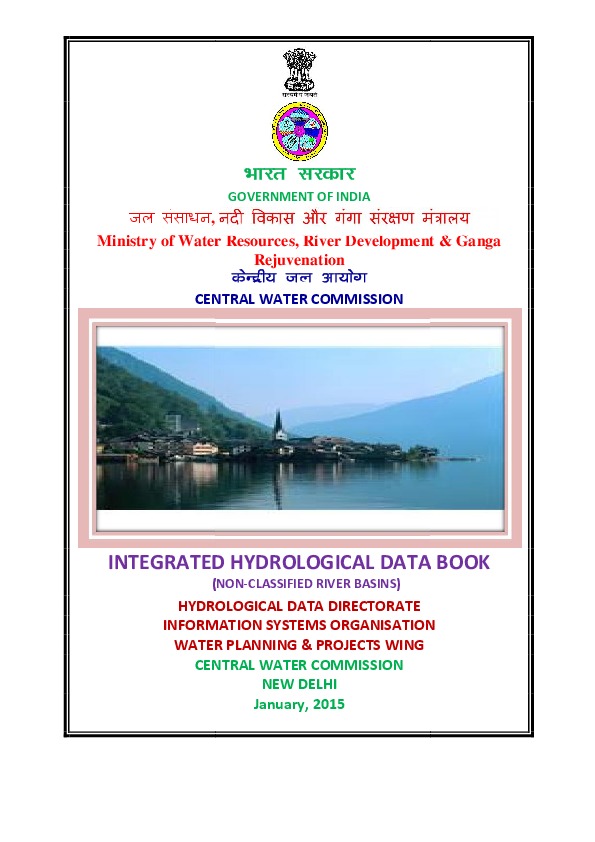 Integrated hydrological data book (non-classified river basins)