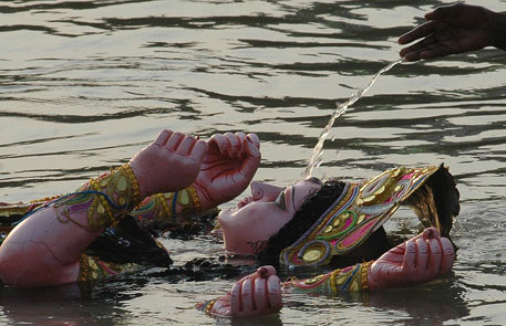 Idol Immersion Makes Ganga Polluted