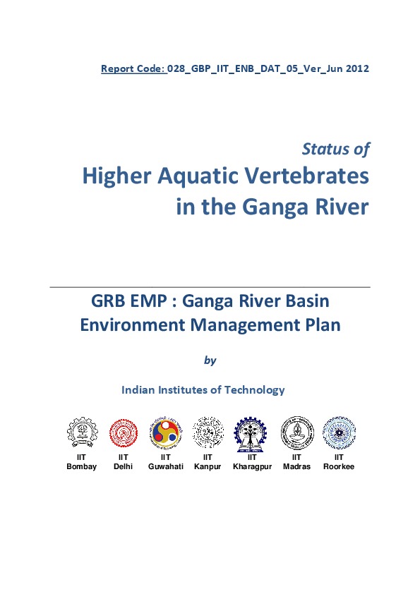 Higher Aquatic Vertebrates in the Ganga River