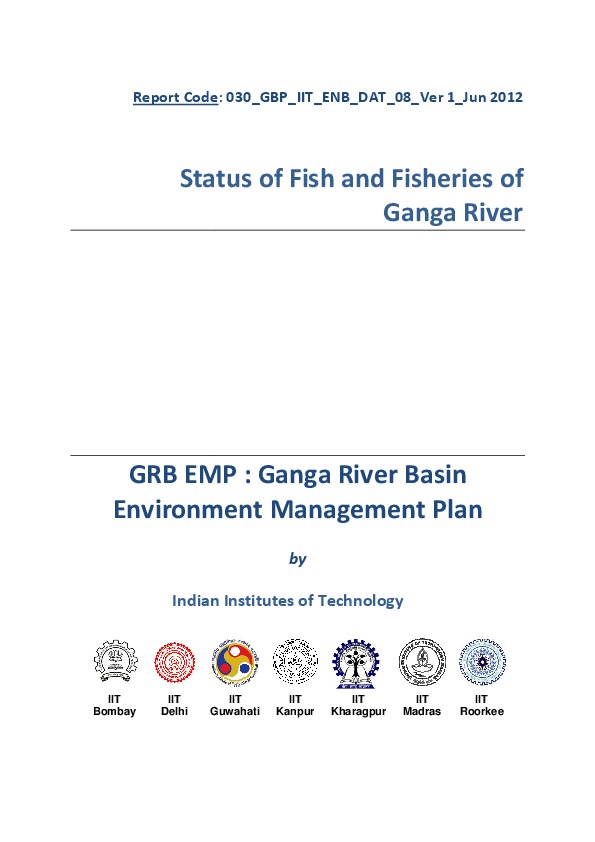 Status of Fish and Fisheries of Ganga River
