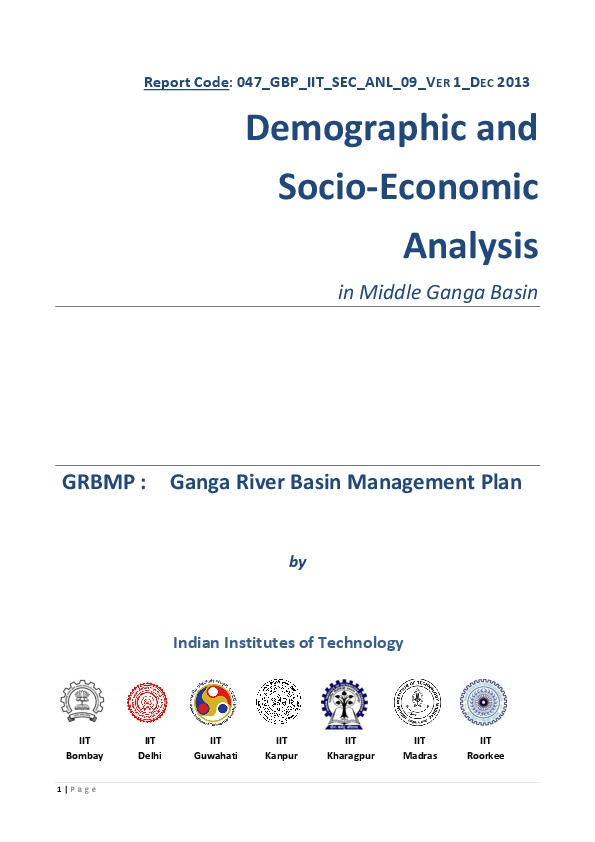 Demographic and Socio-Economic Analysis in Middle Ganga Basin