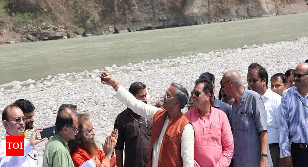 Work begins on turning sewage spot in Rishikesh into ‘selfie point’