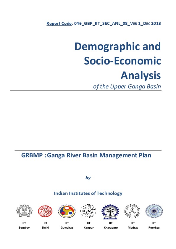 Demographic and Socio-Economic Analysis of the Upper Ganga Basin