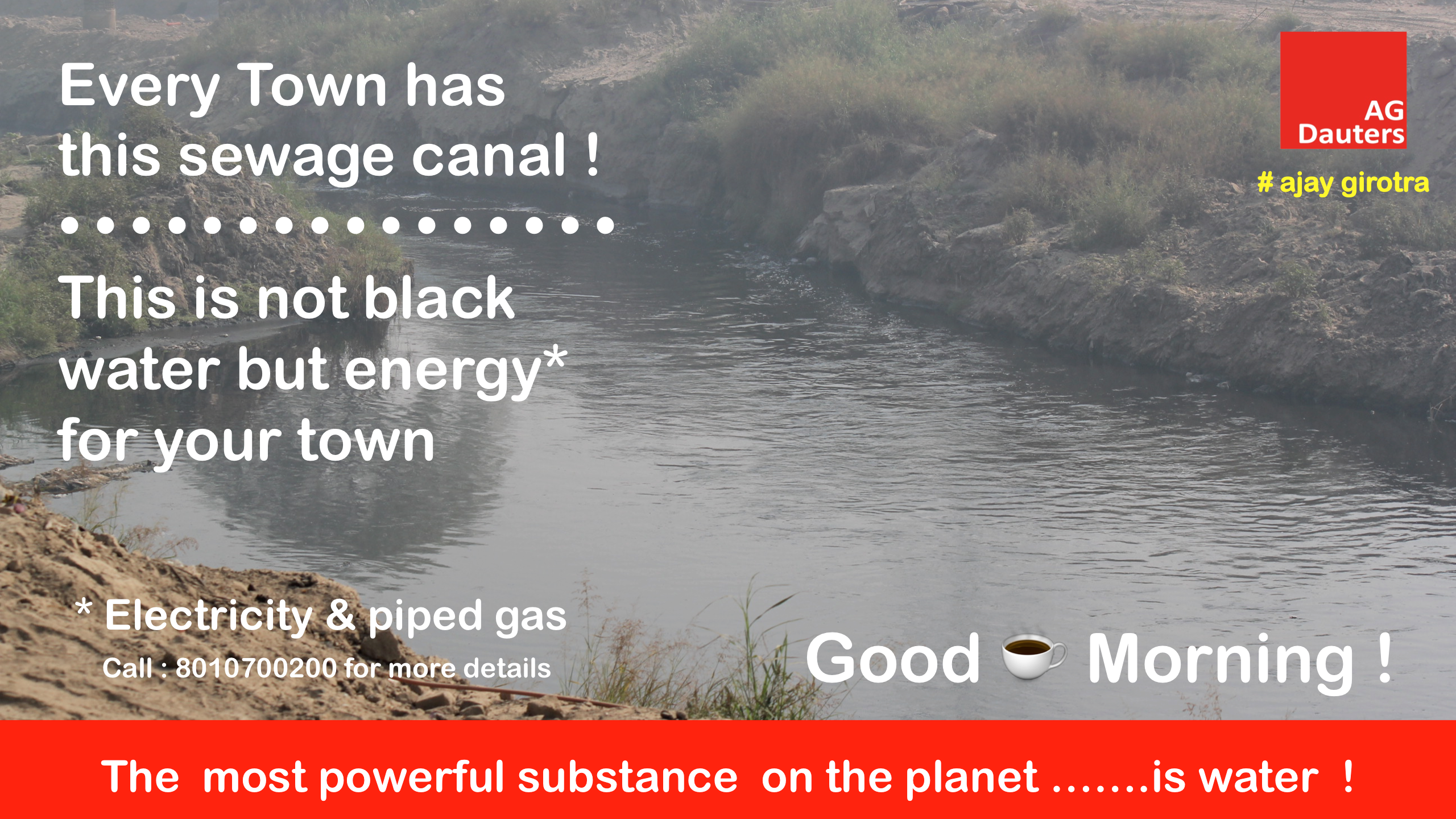 Sewage in Ganga is the future of energy
