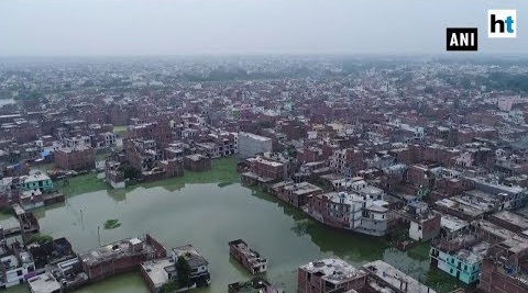 Flood-like Situation in Prayagraj as Ganga & Yamuna Swell Due to Rins (Video)